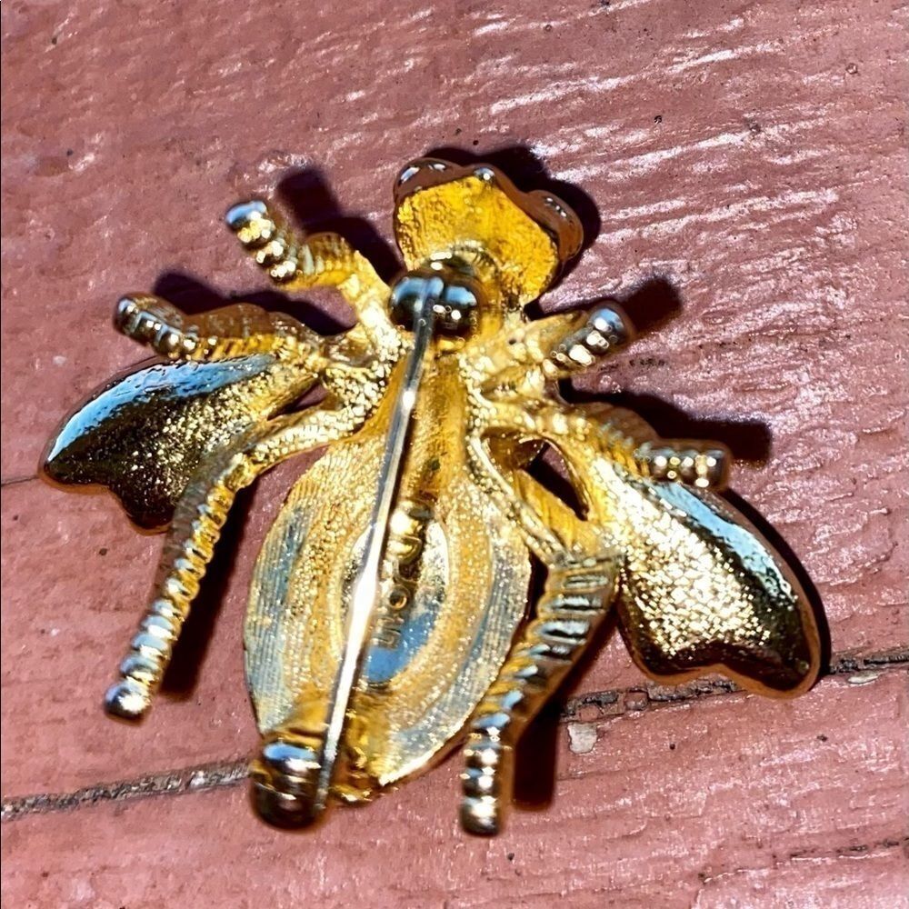 JOAN Rivers Rhinestone Bumblebee Brooch 🐝 - Picture 12 of 16